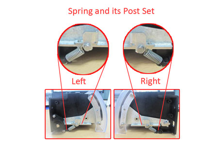 CDU, SHUTTER, SPRING AND ITS POST SET, L/R, T4000/GT3000 - Click Image to Close