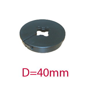 COMPONENT, DOME PLUG, SIZE 40MM, W/ CABLE OPENING