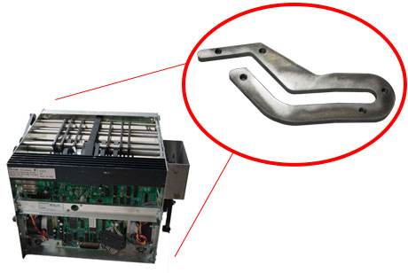 Talaris / DeLaRue SDD 1701 Cassette Lid Guide Rail w/ New Screws For Left or Right
